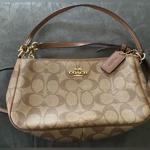 Coach crossbody with handle purse